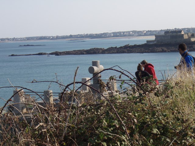 PA290056 - Copie le tombeau de Chateaubriand et les nombreux pélerins