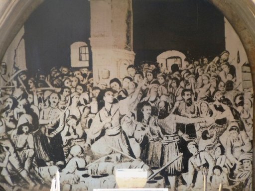 un millier de gens se sont réfugiés au monastère 