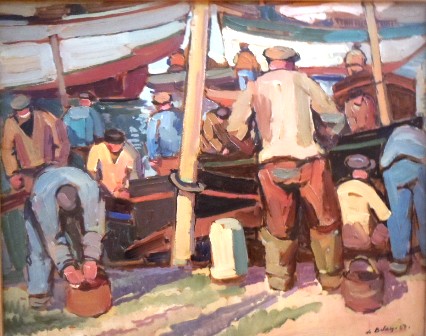 quimpertableau 007 - Copie De Belay : pêcheurs de Concarneau