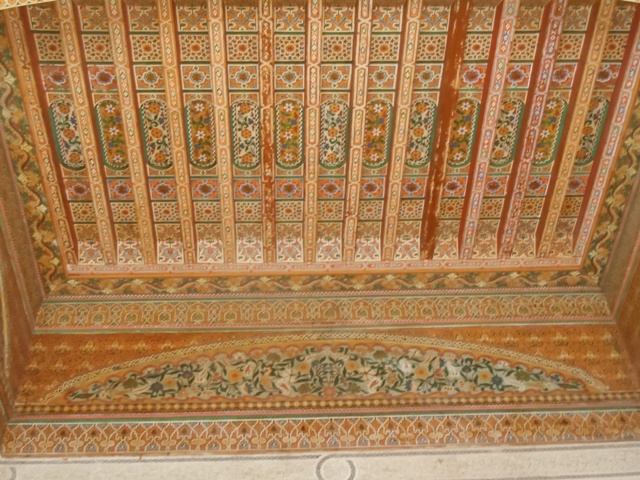 palais de la Bahia : plafond peint