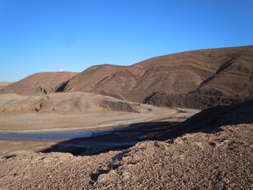 l'oued près d'Ait Benhaddou