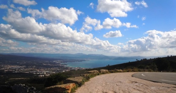 la route des crêtes au dessus de la Ciotat