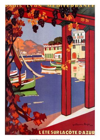affiche-ancienne-cote-d-azur