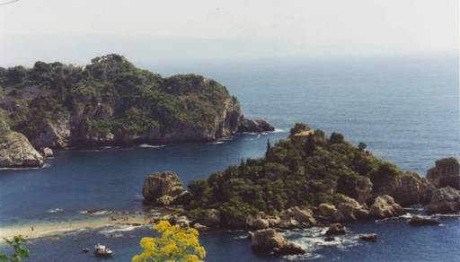 Le rivage sous Taormine