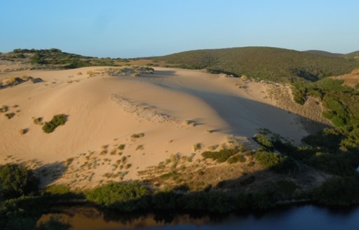 la dune juste avant le coucher du soleil
