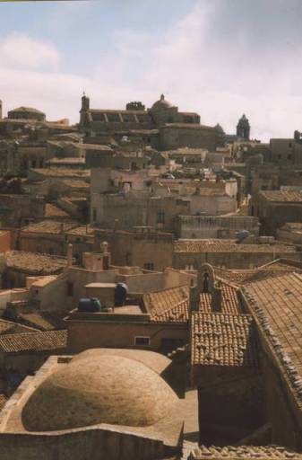 les toits d'Erice vus du campanile