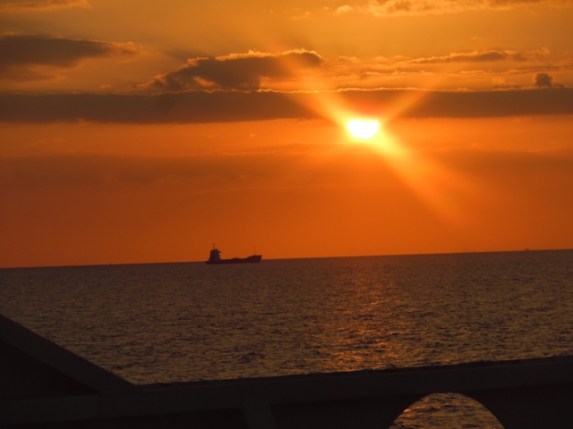coucher du soleil sur Sfax