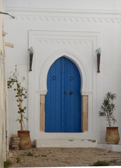 la porte de Dar Zina au fond de l'impasse