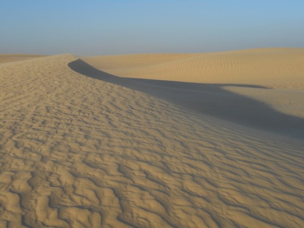 Ong el Jmel au couchr du soleil