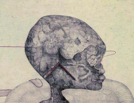 Brinkmann 1972 Cabeza mais ce n'est pas le tableau exposé à arrecife