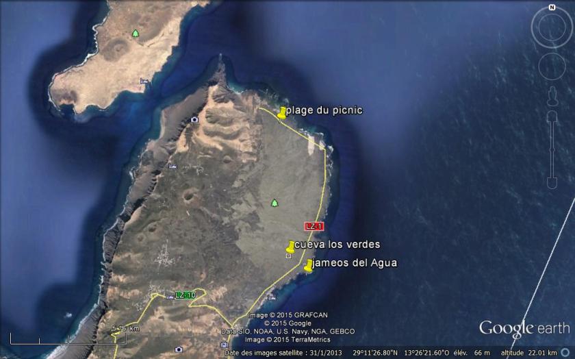 itinéraire de la matinée