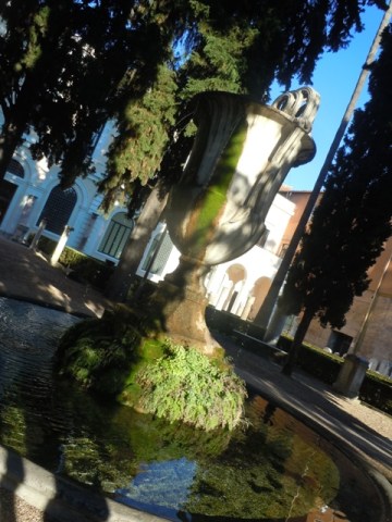 la verte fontaine des Thermes de Dioclétien