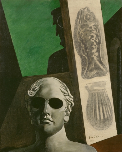De Chirico : Portrait prémonitoire; Affiche de l'exposition