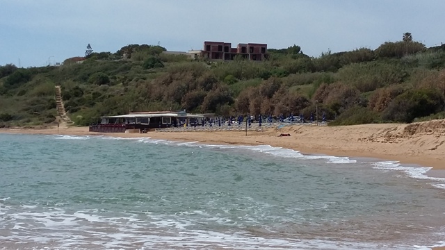 La pineta plage de la Reserve naturelle de Fce del fiume Belice