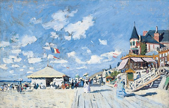 Claude Monet sur les planches de Trouville