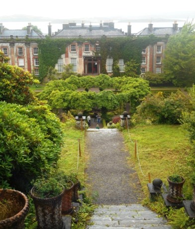 Bantry house vue du haut de l'escalier