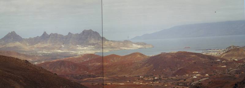 Panorama du Monteverde sur la baie de Mindelo