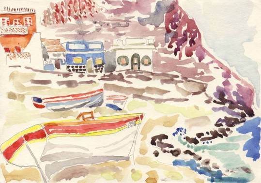 les maisons colorées de Sao Pedro